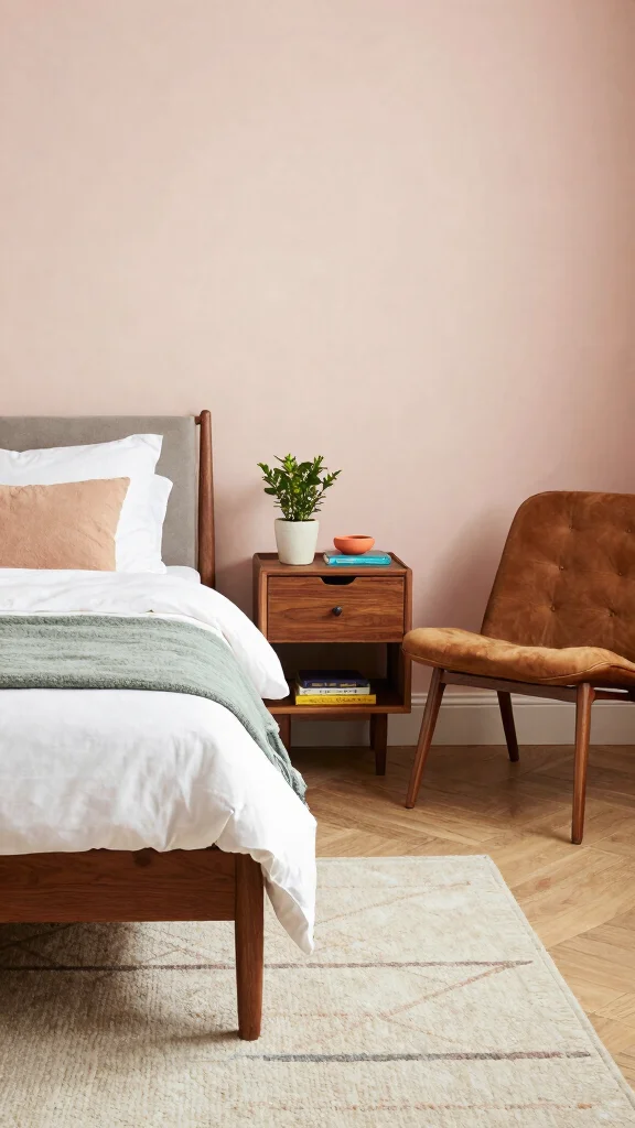 12 Renter-Friendly Bedroom Ideas With No Damage Required - 7. Mix-and-Match Furniture: Unique Combinations 1