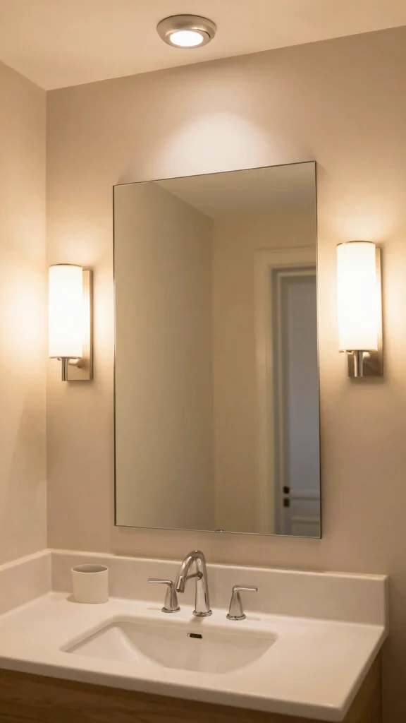12 Simple Bathroom Ideas for a Clean Fuss-Free Beautiful Space - 4. Stylish Lighting Fixtures 1