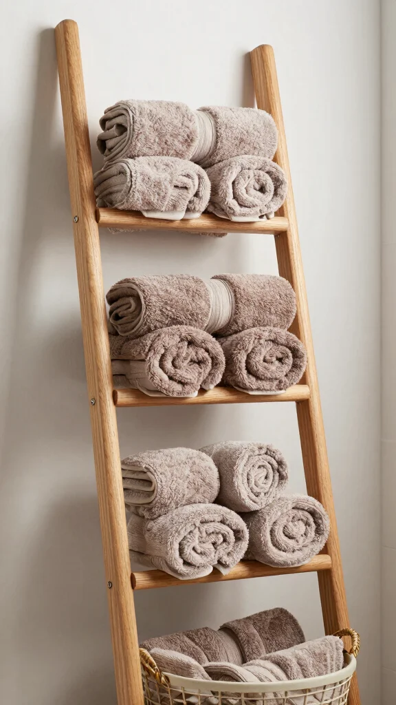 12 Simple Bathroom Ideas for a Clean Fuss-Free Beautiful Space - 9. Upgrade Your Towel Game 1