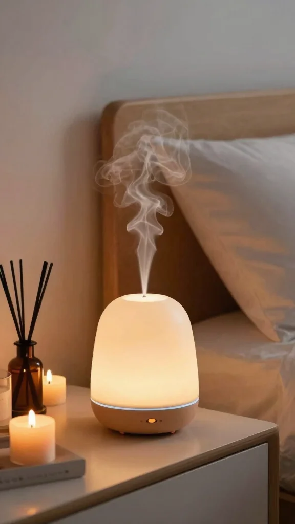 12 Simple Cozy Bedroom Concepts for a Warm Inviting Sleep Space - 11. Calming Scents 1