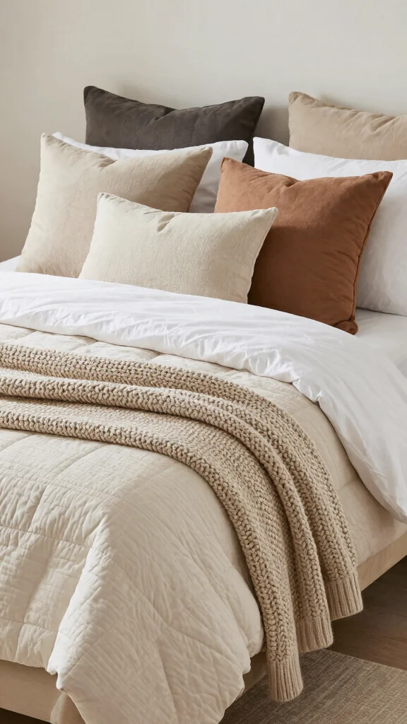 12 Simple Cozy Bedroom Concepts for a Warm Inviting Sleep Space - 5. Layered Bedding 1