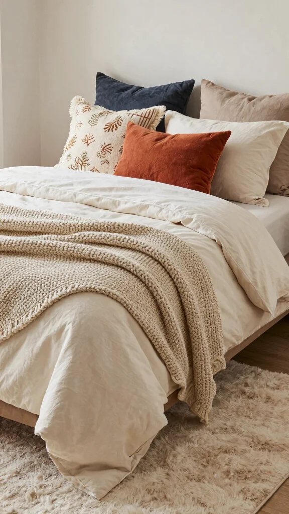 12 Single Bed Bedroom Ideas for a Stylish Functional Solo Space - 10. Textured Layers 1