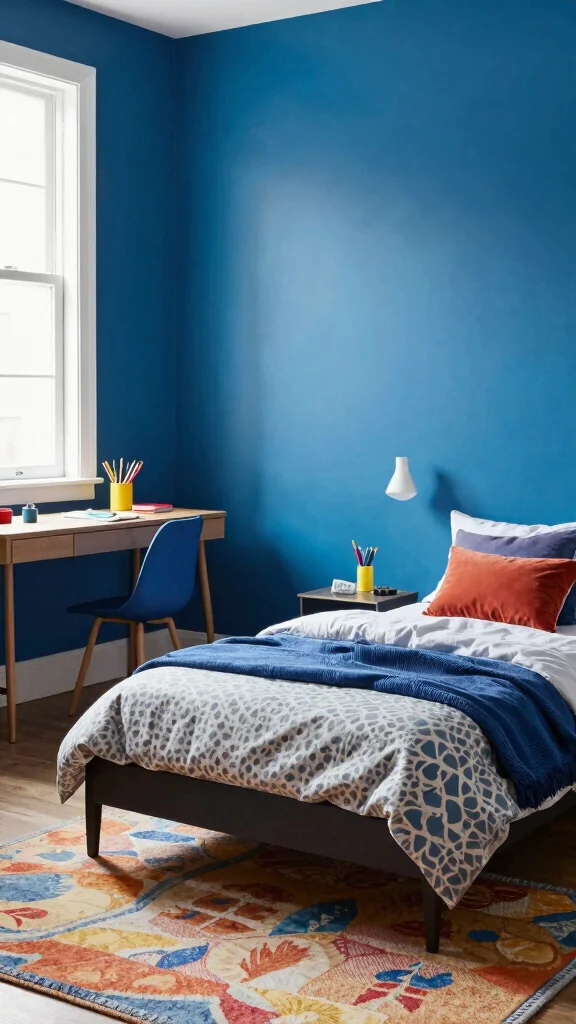 12 Single Bed Bedroom Ideas for a Stylish Functional Solo Space - 4. Colorful Accent Walls 1