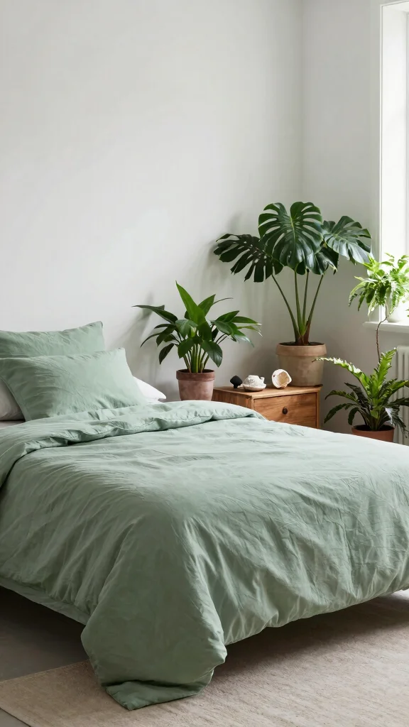 12 Single Bed Bedroom Ideas for a Stylish Functional Solo Space - 6. Nature-Inspired Decor 1