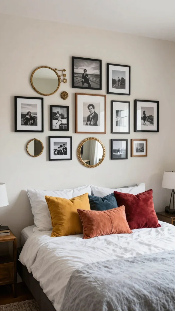 12 Single Bed Bedroom Ideas for a Stylish Functional Solo Space - 9. Personalized Gallery Wall 1