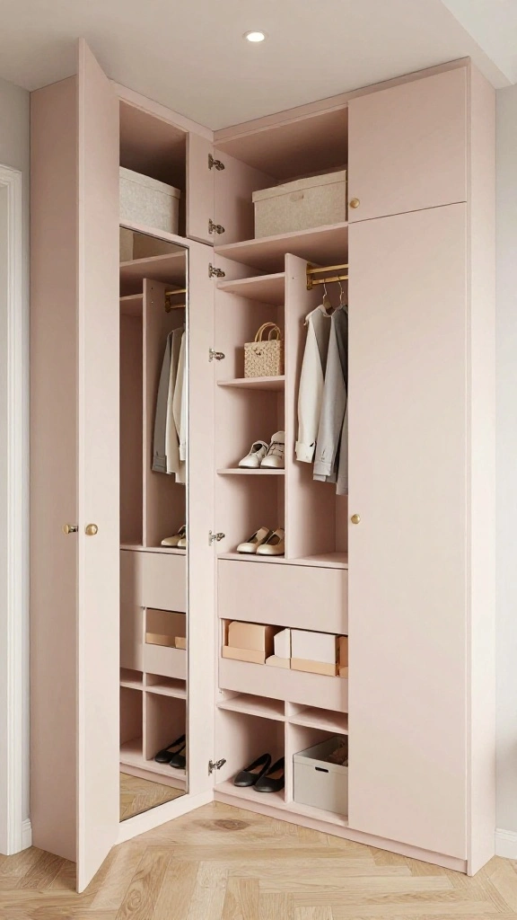 12 Slanted Ceiling Bedroom Ideas for Attic and Under-Roof Spaces - 5. Under-Roof Closet Solutions 1