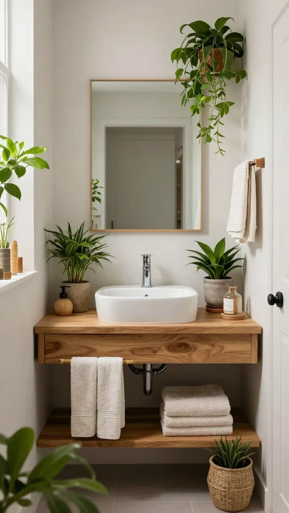 12 Small Bathroom Ideas on a Budget That Look Designer - 10. Focus on Eco-Friendly Choices 1
