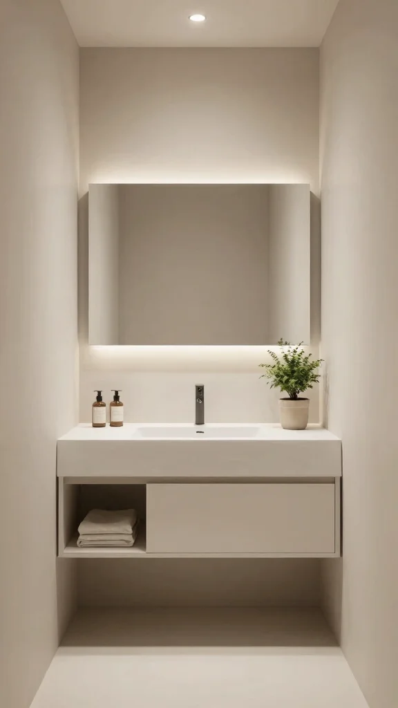 12 Small Bathroom Ideas on a Budget That Look Designer - 11. Embrace Minimalism 1