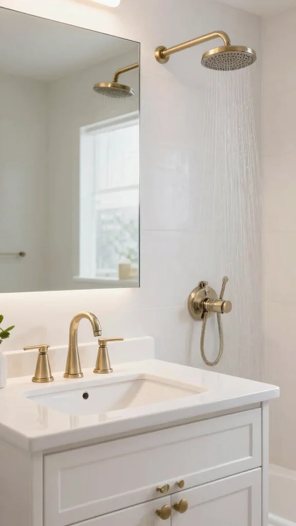 12 Small Bathroom Ideas on a Budget That Look Designer - 4. Upgrade Your Fixtures 1