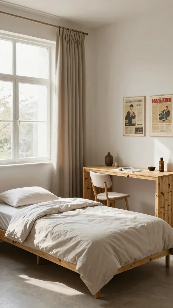 12 Twin Bed Bedroom Ideas for Kids, Teens, and Guest Rooms - 3. Minimalist Chic for Teens 1