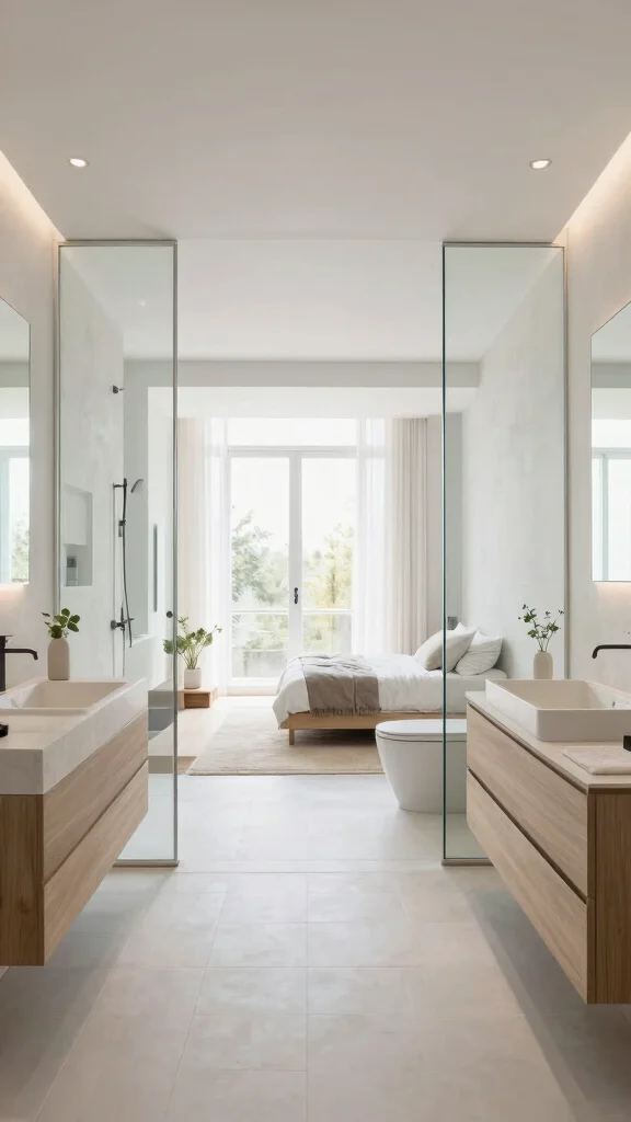 12 UK Modern Bathroom Ideas for a Sleek Contemporary Interior - 12. Open Concept Designs 1