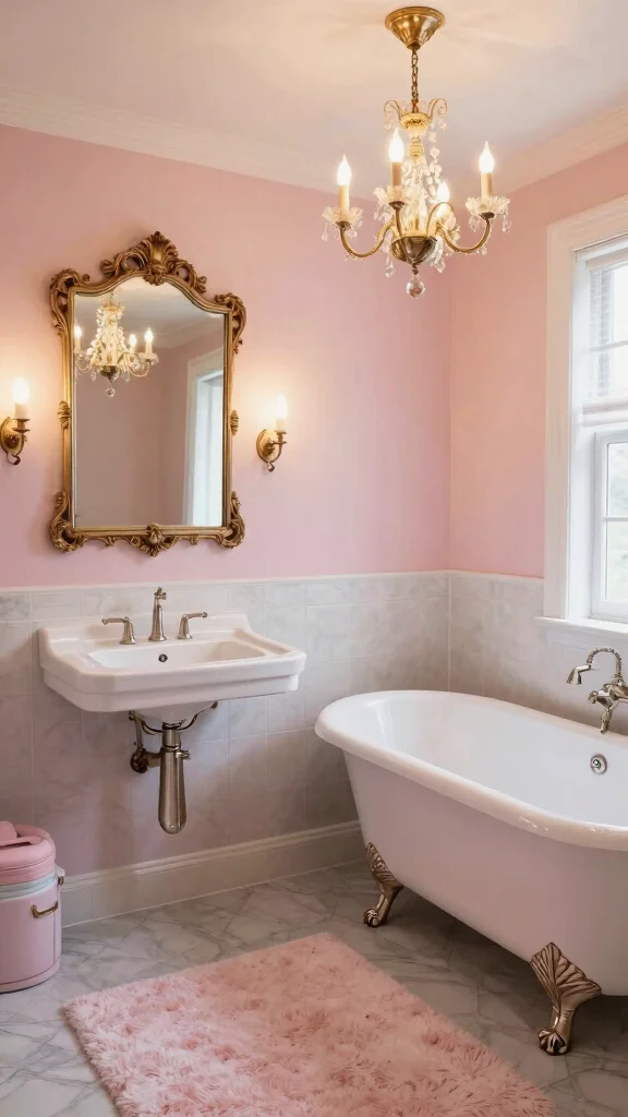 12 UK Modern Bathroom Ideas for a Sleek Contemporary Interior - 5. Vintage Glam 1