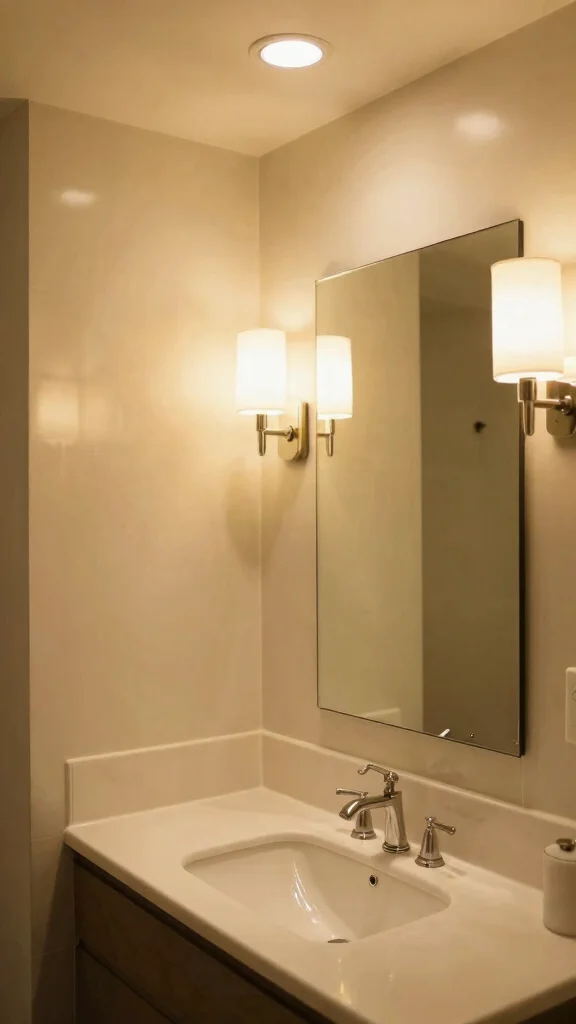 12 Very Small Bathroom Ideas That Make Every Inch Work - 10. Smart Lighting Solutions 1