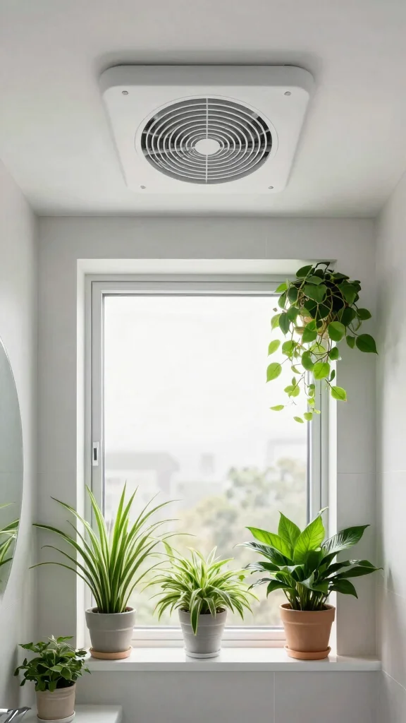 12 Windowless Bathroom Concepts for Light, Air, and Beautiful Design - 12. Prioritize Ventilation Solutions 1