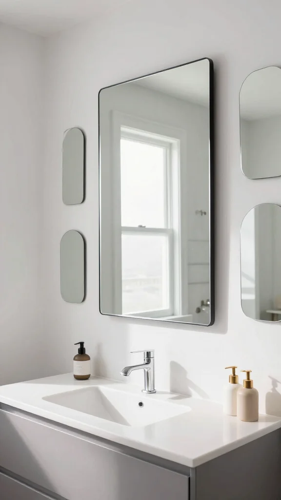 12 Windowless Bathroom Concepts for Light, Air, and Beautiful Design - 4. Use Mirrors Strategically 1