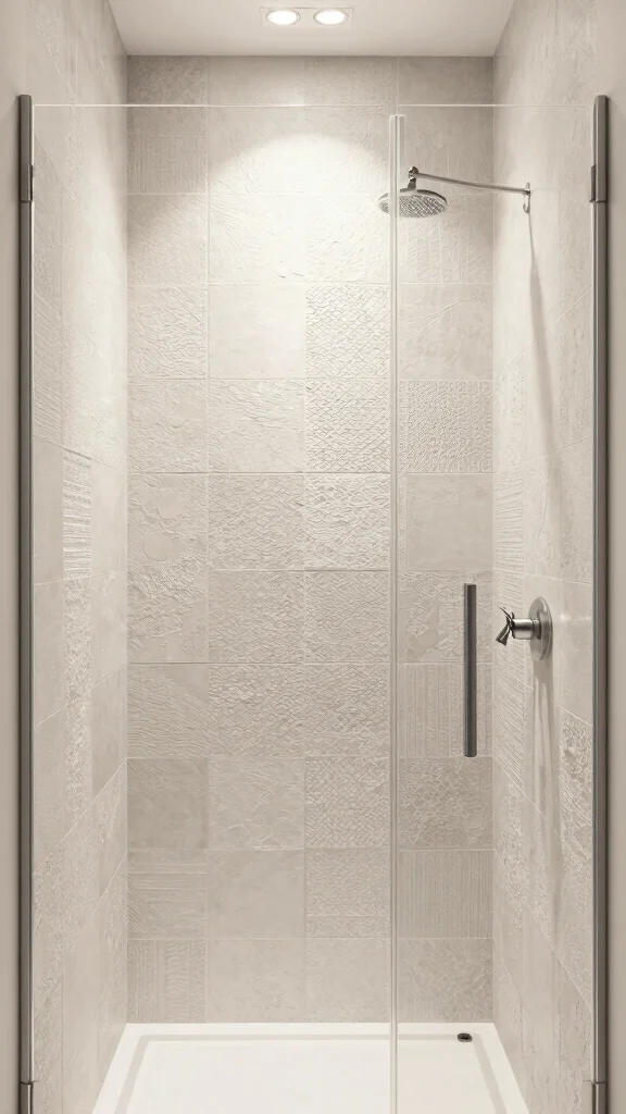 12 Windowless Bathroom Concepts for Light, Air, and Beautiful Design - 7. Add Texture with Tiles 1