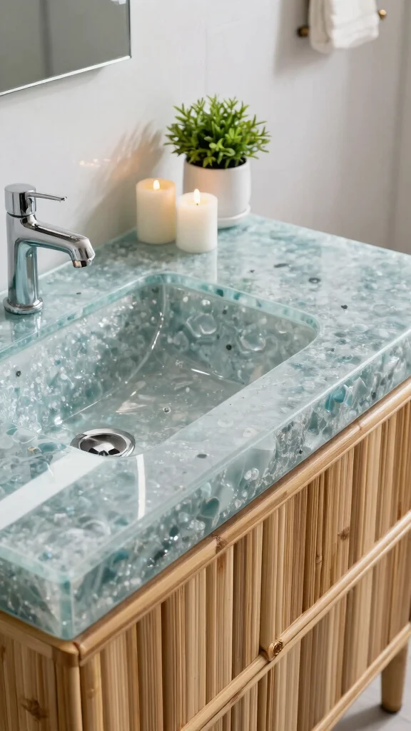 13 Bathroom Renovation Ideas That Add Value and Beauty - 5. Sustainable Countertops 1