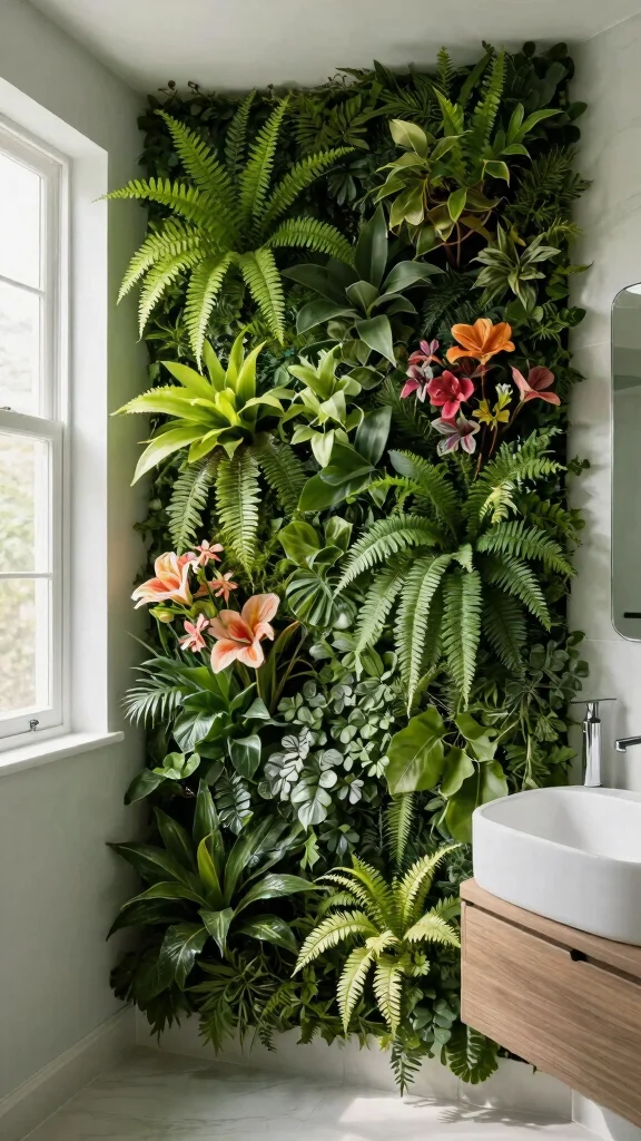 13 Bathroom Renovation Ideas That Add Value and Beauty - 9. Vertical Gardens 1