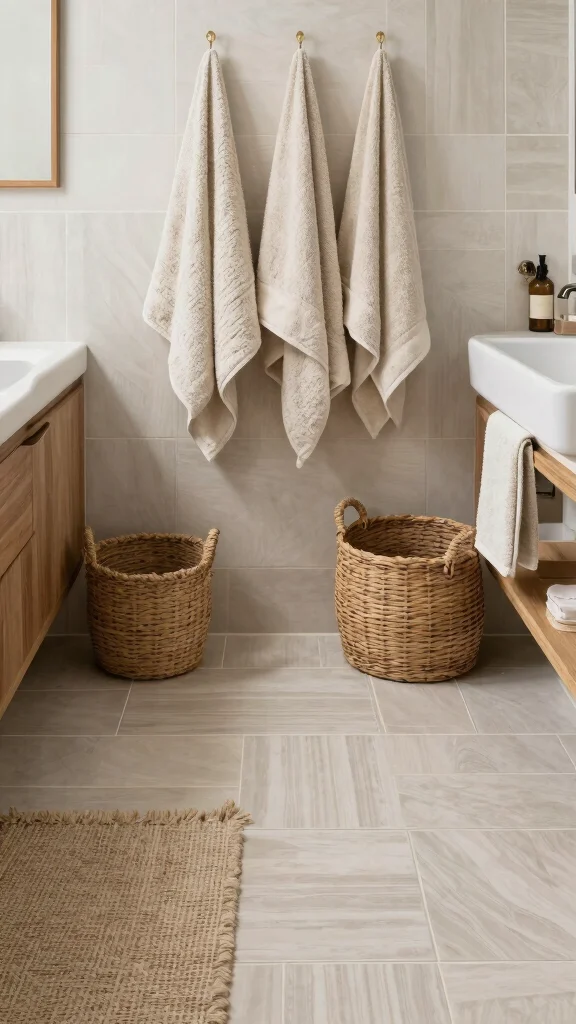 13 Bathroom Renovation Ideas for a Fresh Transformed Space - 10. Textured Elements for Depth 1