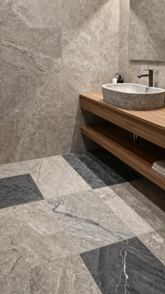 13 Bathroom Renovation Ideas for a Fresh Transformed Space - 5. Natural Stone Tiles for Timeless Elegance 1