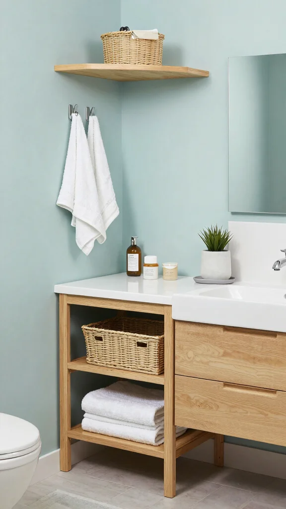 13 Bathroom Renovation Ideas for a Fresh Transformed Space - 7. Smart Storage Solutions for Small Spaces 1
