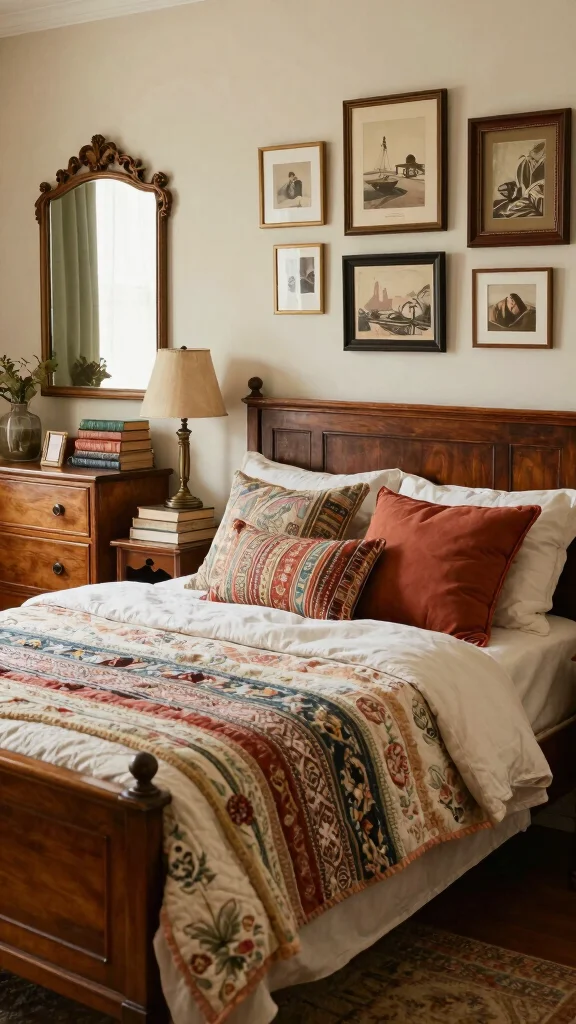 13 Bedroom Inspiration Ideas for Every Style and Taste - 6. Vintage Finds 1