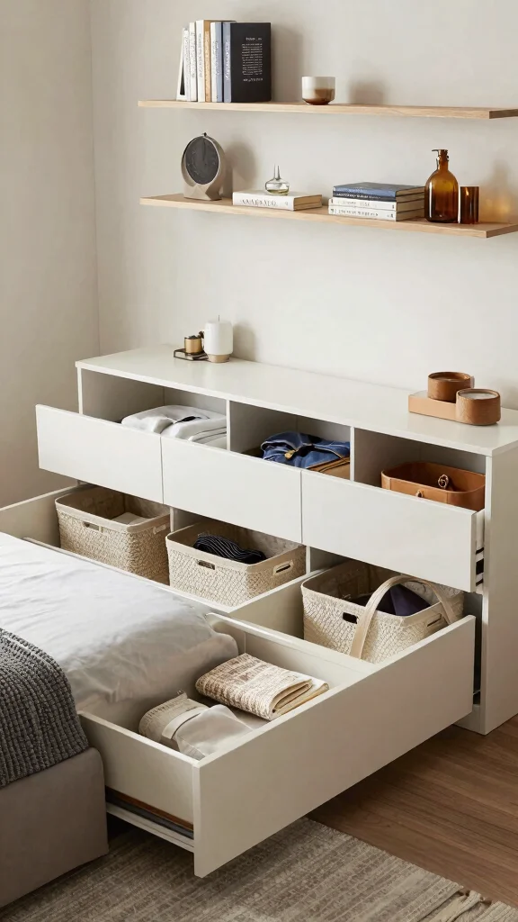 13 Bedroom Inspiration Ideas for Every Style and Taste - 7. Smart Storage Solutions 1