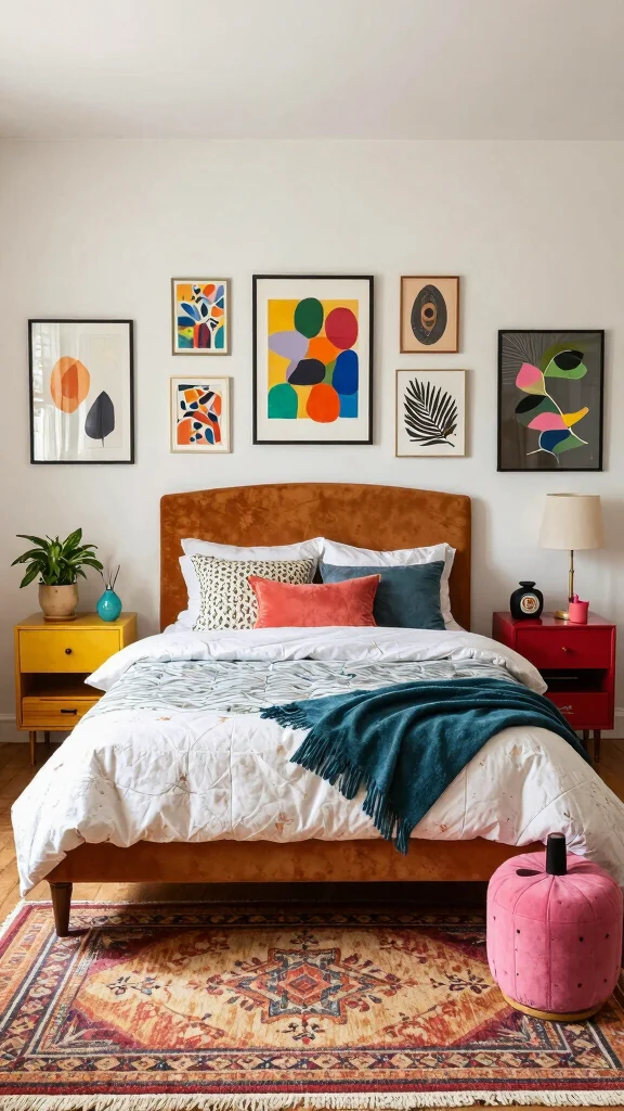 13 Bedroom Layout Ideas for Every Bed Size Room Shape and Style - 10. Eclectic Mix for a Unique Look 1
