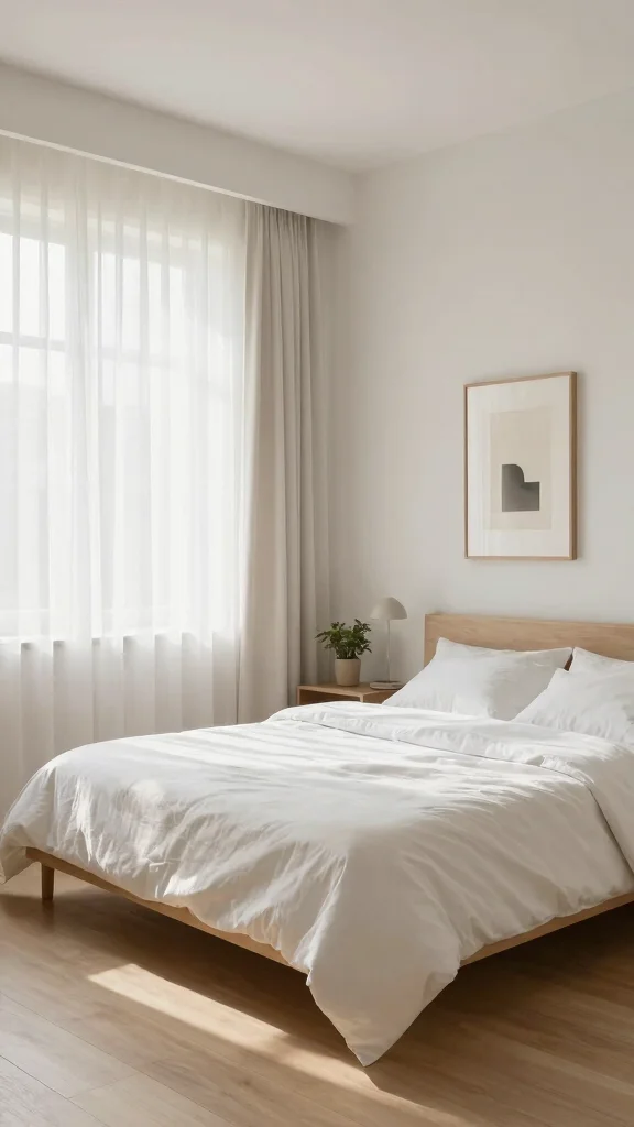 13 Bedroom Layout Ideas for Every Bed Size Room Shape and Style - 3. Minimalist Layout for a Calm Atmosphere 1