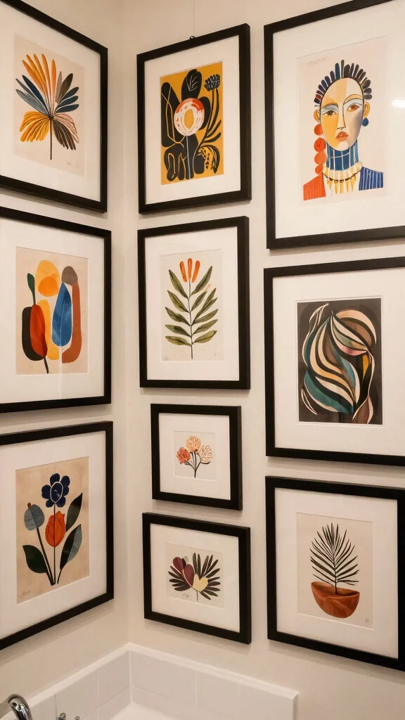 13 Budget Bathroom Ideas That Look Expensive Without the Price Tag - 13. Wall Art and Prints 1