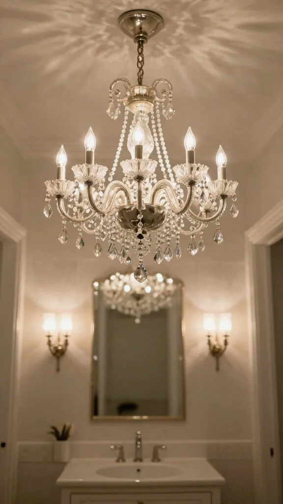 13 Budget Bathroom Ideas That Look Expensive Without the Price Tag - 3. Statement Lighting 1