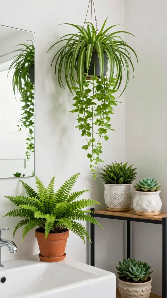 13 Budget Bathroom Ideas That Look Expensive Without the Price Tag - 4. Fresh Plants 1