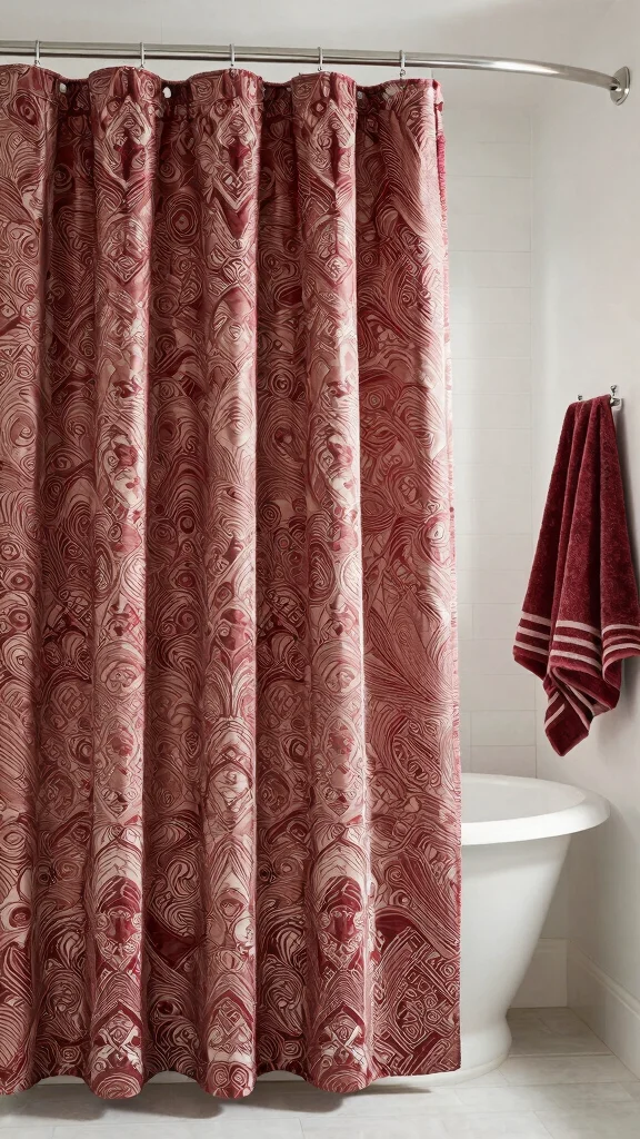 13 Budget Bathroom Ideas That Look Expensive Without the Price Tag - 6. Stylish Shower Curtain 1