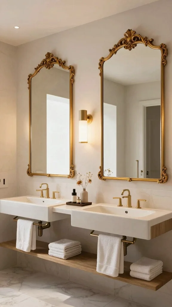 13 Budget Bathroom Ideas That Look Expensive Without the Price Tag - 7. Elegant Mirrors 1