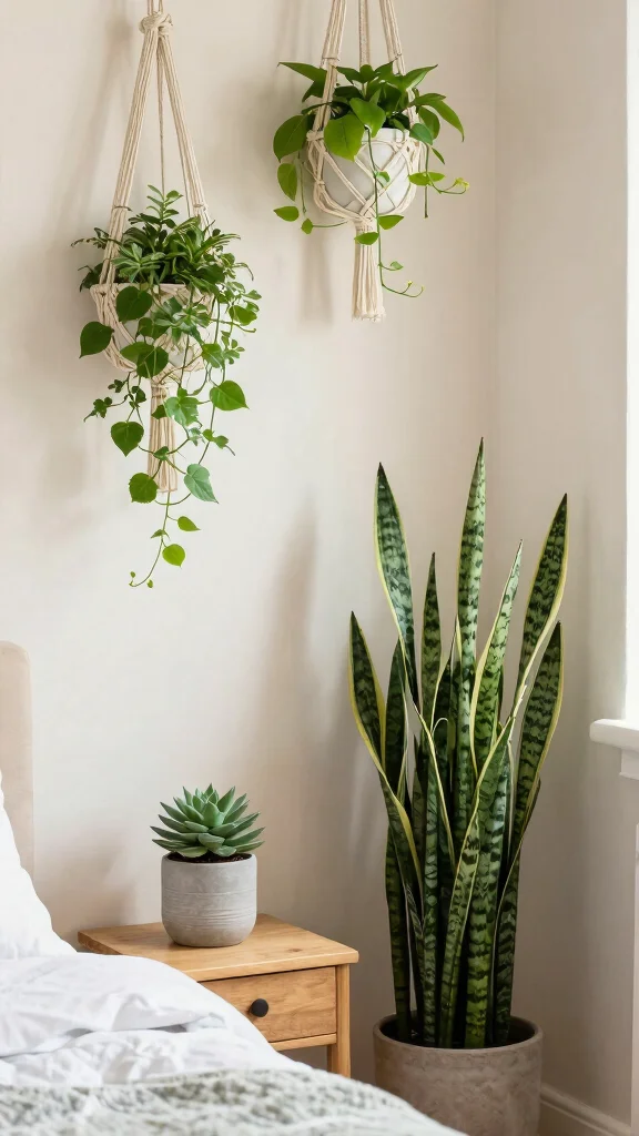 13 Budget Bedroom Ideas That Look Expensive Without the Price Tag - 9. Incorporate Plants for Freshness 1