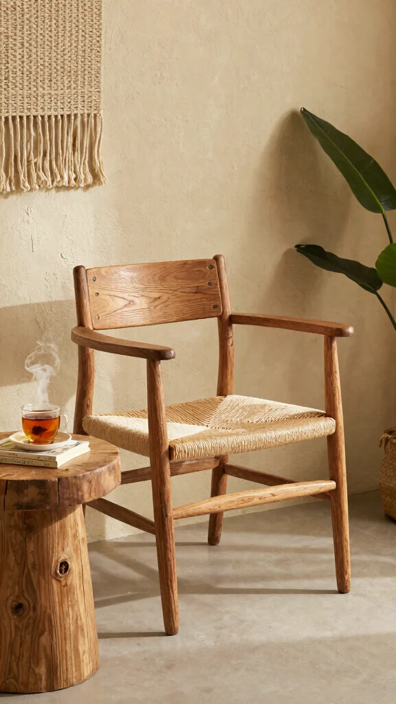 13 Living Room Chair Ideas for Accent Reading and Extra Seating - 1. Reclaimed Wood Armchair 1