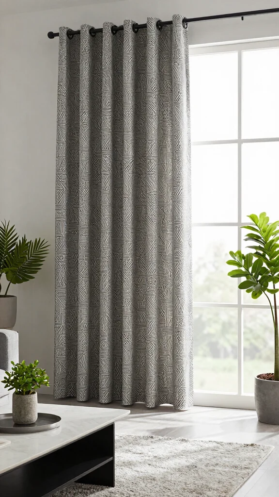 13 Living Room Curtain Ideas for Length Fabric and Every Window Style - 3. Recycled Polyester Curtains for the Eco-Conscious 1