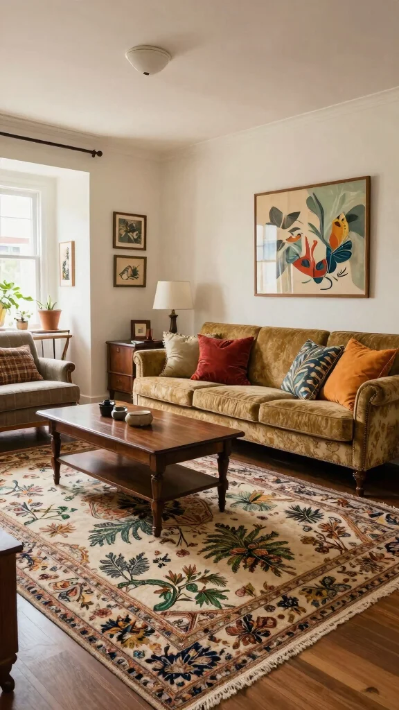 13 Living Room Rug Suggestions for Every Style, Color, and Layout - 5. Patterned Rugs for Living Rooms 1