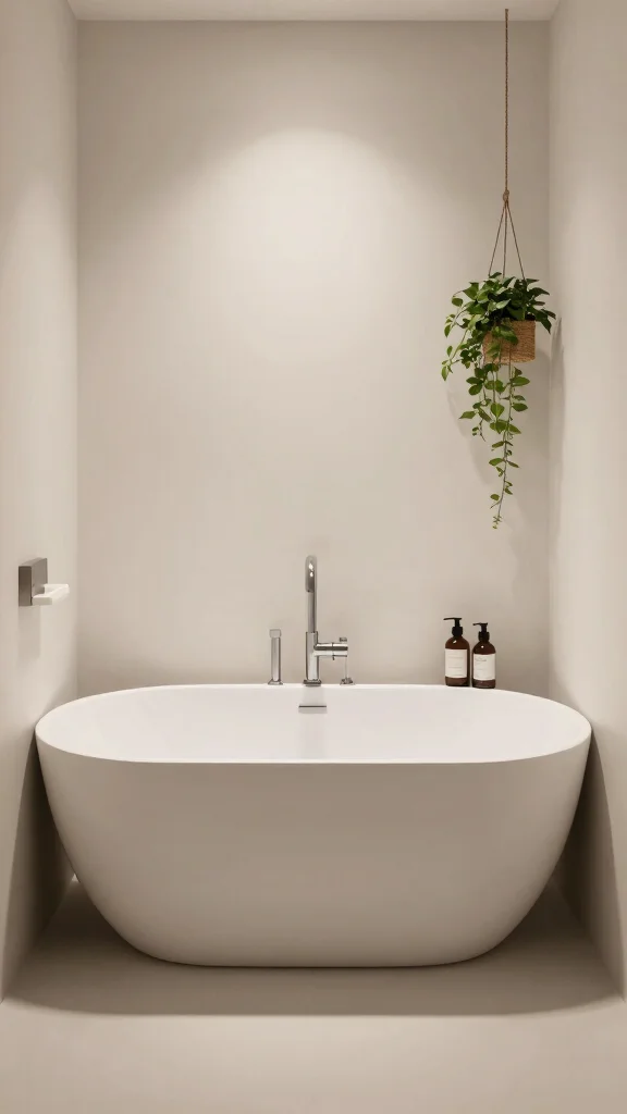 13 Small-Space Bathroom Ideas That Feel Bigger Than They Are - 12. Incorporate a Slim Bathtub 1