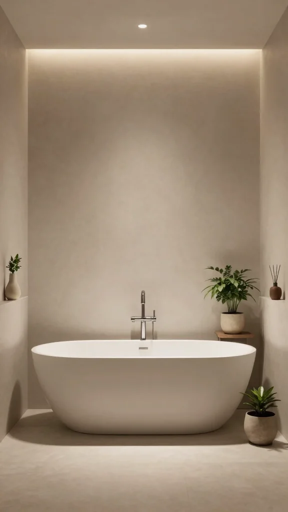 13 Small-Space Bathroom Ideas That Feel Bigger Than They Are - 6. Embrace Minimalist Decor 1