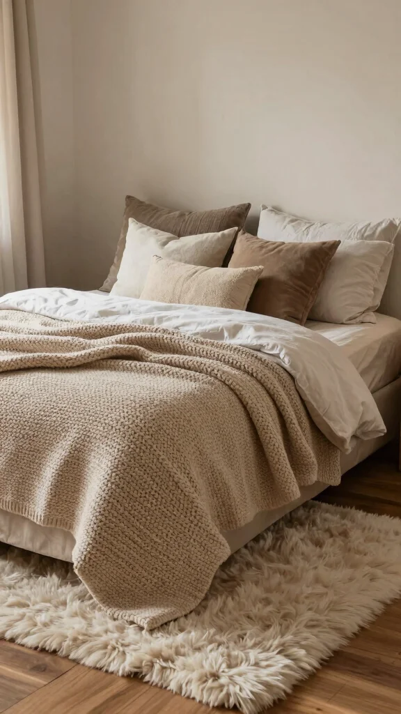 13 Small-Space Bedroom Concepts That Feel Bigger Than They Are - 4. Layered Textures 1