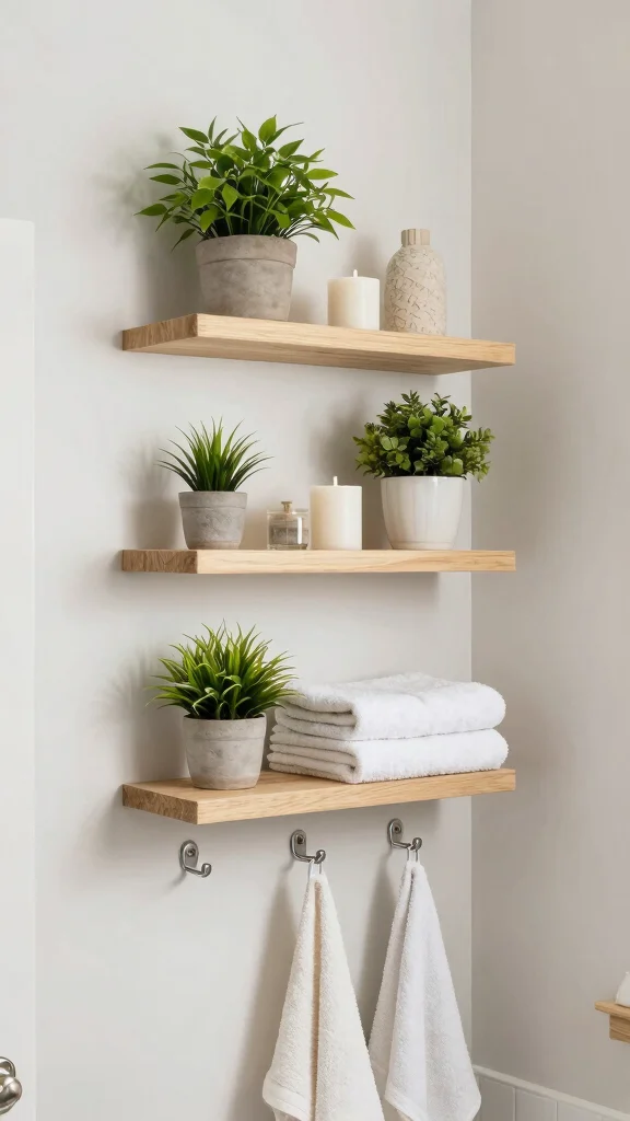 14 Small Bathroom Ideas to Maximize Style in a Tight Space - 1. Go Vertical with Shelving 1