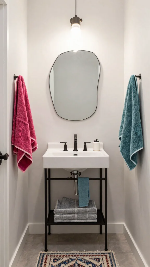 14 Small Bathroom Ideas to Maximize Style in a Tight Space - 10. Create a Focal Point with Decor 1