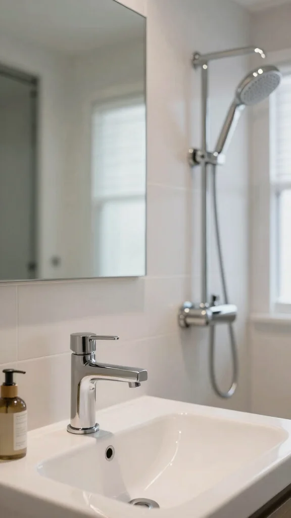 14 Small Bathroom Ideas to Maximize Style in a Tight Space - 7. Choose Eco-Conscious Fixtures 1
