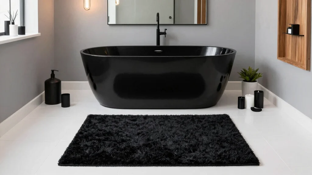 12 Black Bathroom Rug Ideas for a Bold Grounding Floor Detail – cbconceptfurniture.blog